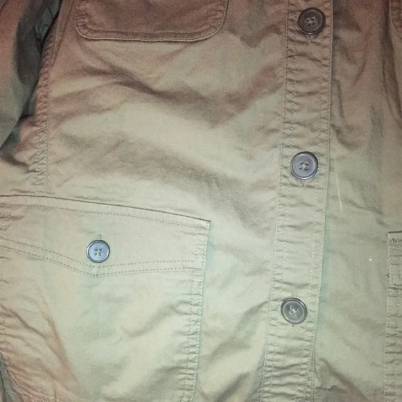 Army Green Pocket Button-Up - Picture 3 of 5